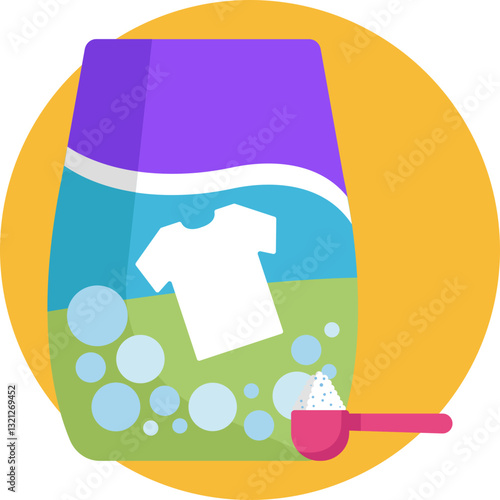 A compact detergent box, representing essentials for laundry care and stain removal.