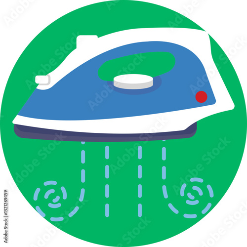 Iron: A household appliance designed to press fabrics and remove creases.