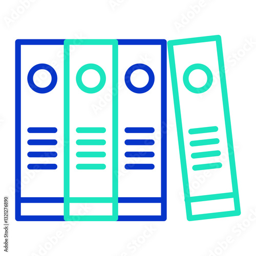 Find document outline dual color icon
