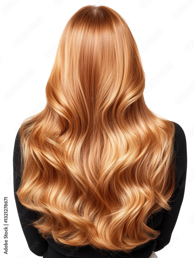 Fototapeta premium Woman with long, wavy blonde hair