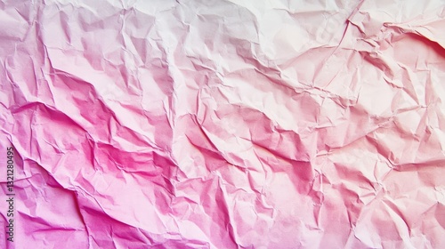 Wallpaper Mural Crumpled paper with a gradient of soft pink and white hues, creating a textured background ideal for creative designs Torontodigital.ca