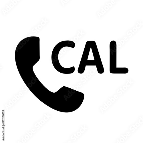 Phone icon featuring "CAL" in bold text  