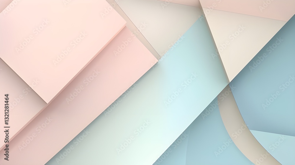 Obraz premium Minimal pastel background | Simple light blue pink beige gradient | Clean background for PPT, design, presentation