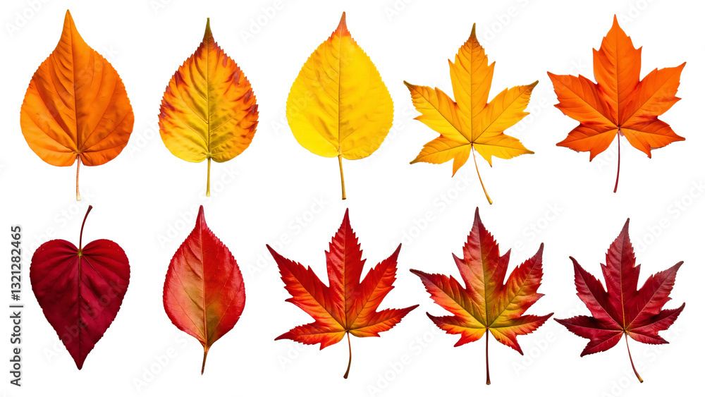 Vibrant Autumn Leaves Collection Isolated on Transparent Background for Seasonal Decor and Design Projects Vibrant Autumn Leaves Collection Isolated on Transparent Background for Seasonal Decor and Design Projects