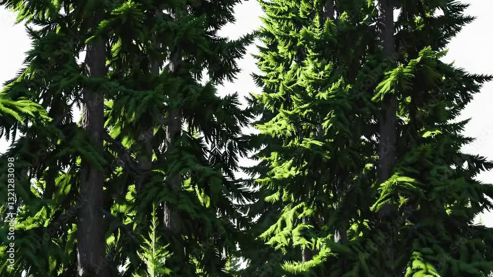 The Lush Green Pine Trees The Lush Green Pine Trees