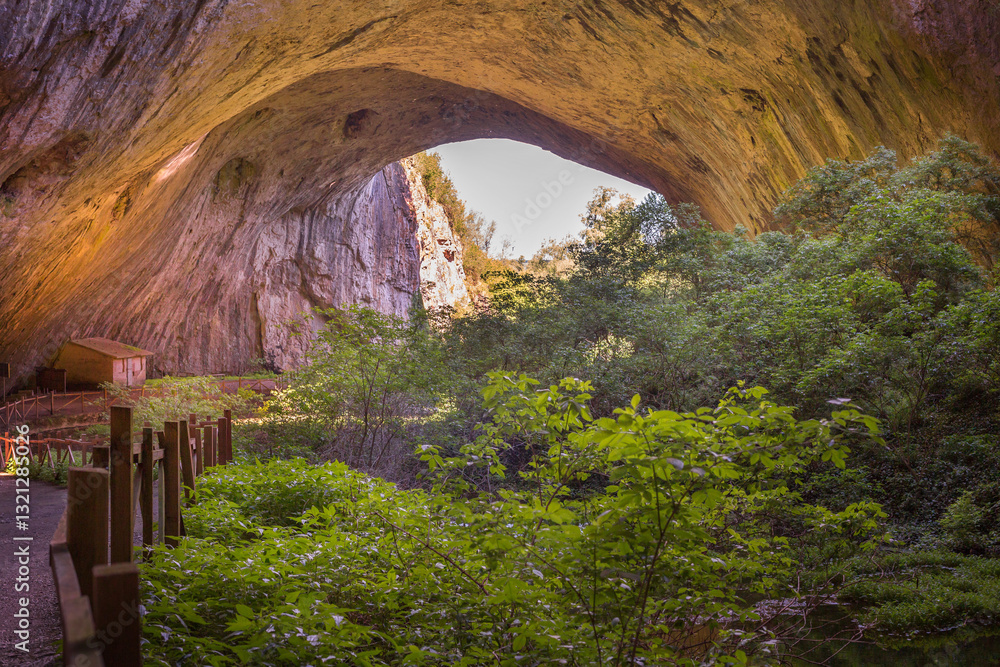 Fototapeta premium Devetashka Cave in Bulgaria, inside view