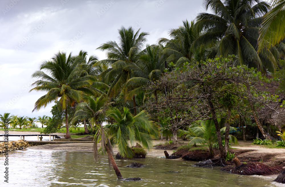 Obraz premium The Livingston Coast in Guatemala