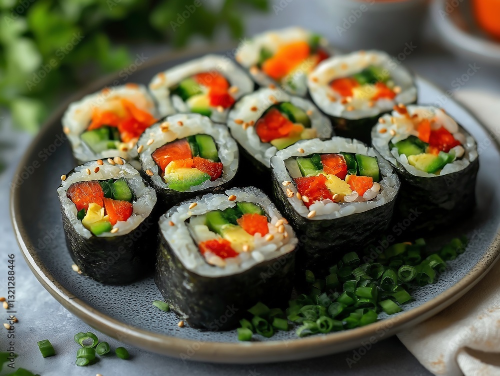 The Ultimate Sushi Rolls Experience: Fresh Japanese Cuisine with Healthy Ingredients and Creative Presentation The Ultimate Sushi Rolls Experience: Fresh Japanese Cuisine with Healthy Ingredients and Creative Presentation