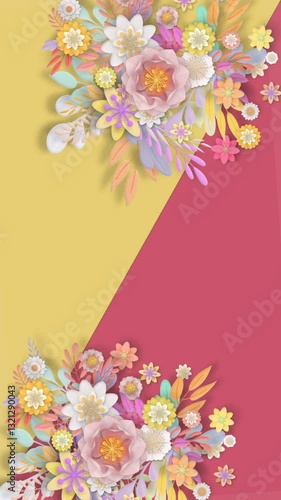  Vibrant floral scenes evoke joyful moods for lively event promotions