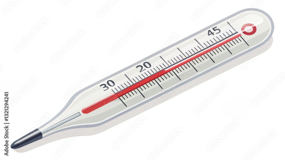 A clear thermometer displaying temperature readings, commonly used for measuring body heat or environmental conditions. A clear thermometer displaying temperature readings, commonly used for measuring body heat or environmental conditions.