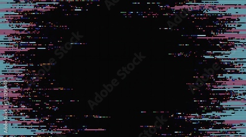 Glitched Pixelated Technology Screen 