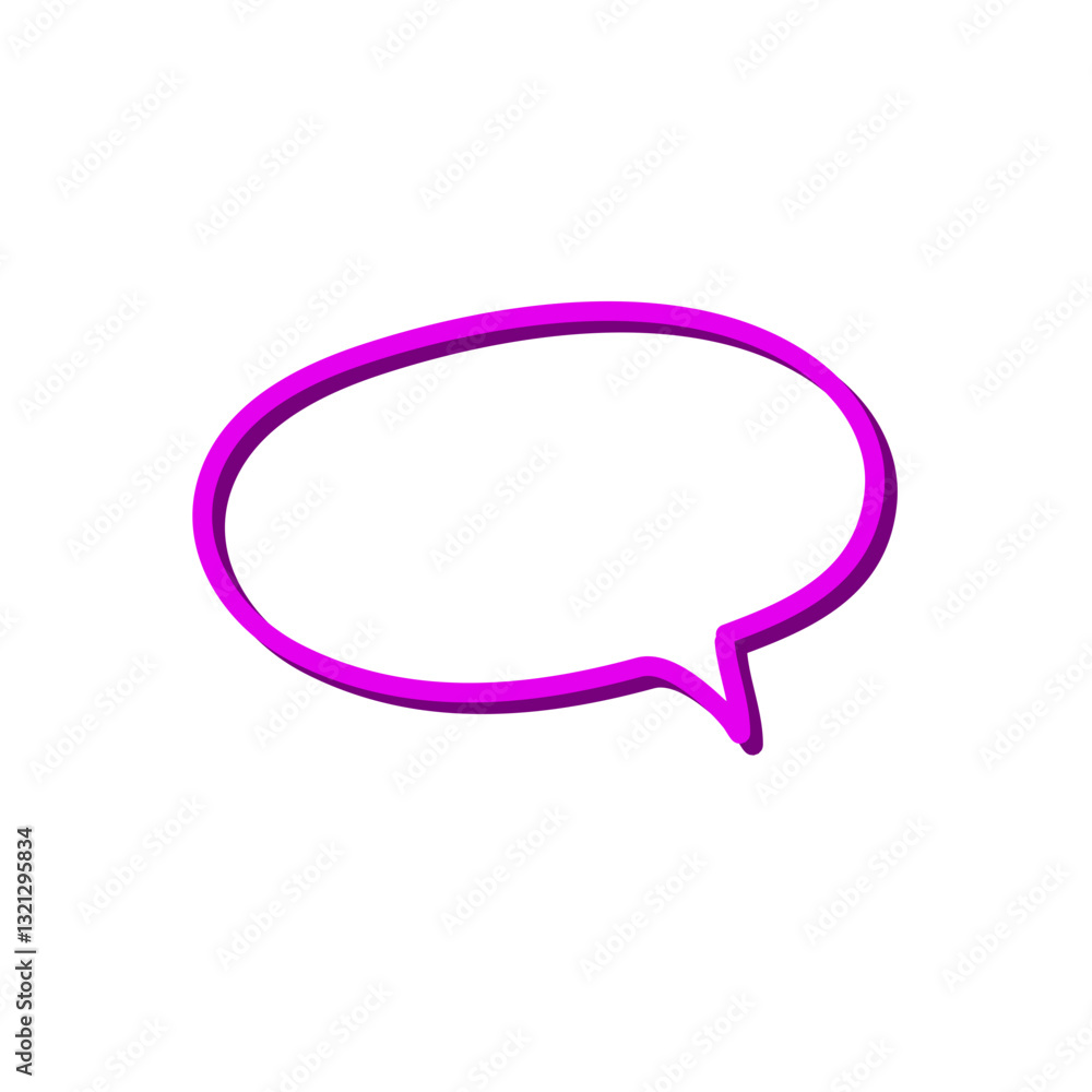 Fototapeta premium chat bubble line