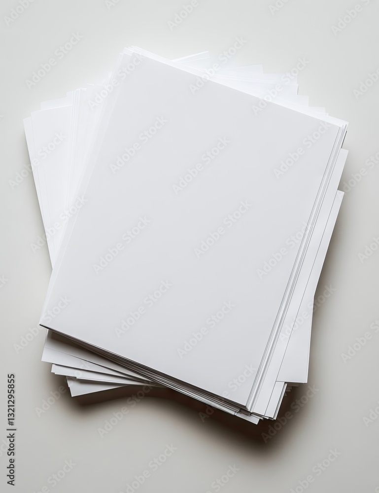Stack of blank white paper Stack of blank white paper