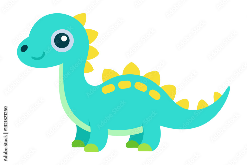 A Beautiful cute dinosaur vector art illustration design A Beautiful cute dinosaur vector art illustration design