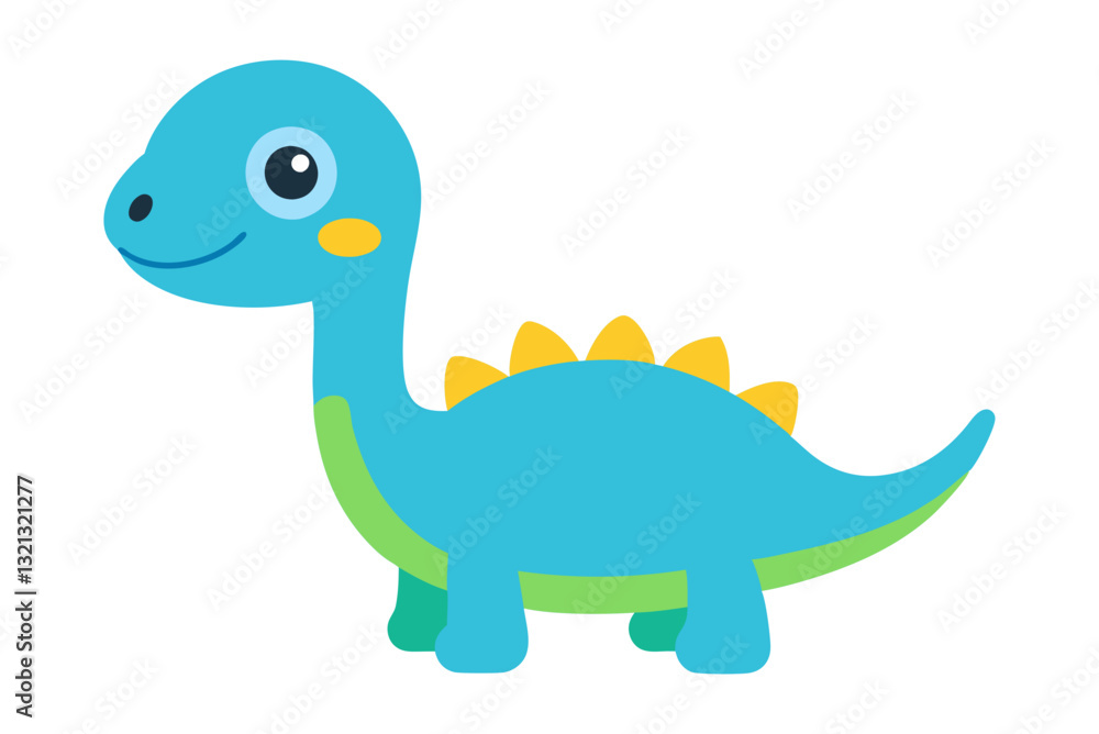 A Beautiful cute dinosaur vector art illustration design A Beautiful cute dinosaur vector art illustration design