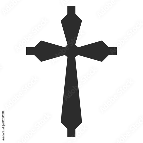 Symbol of Faith: A simple yet profound depiction of a cross, a timeless emblem of faith, hope, and spiritual connection.