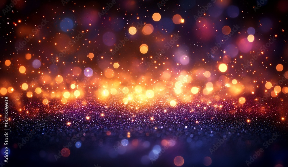 Sparkling Glitter Bokeh Background for Festive Celebrations or Visual Presentations Sparkling Glitter Bokeh Background for Festive Celebrations or Visual Presentations