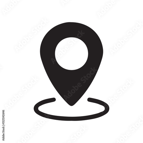 Location icons. Modern map markers .Location or map pin icon symbol. Vector illustration Eps 10