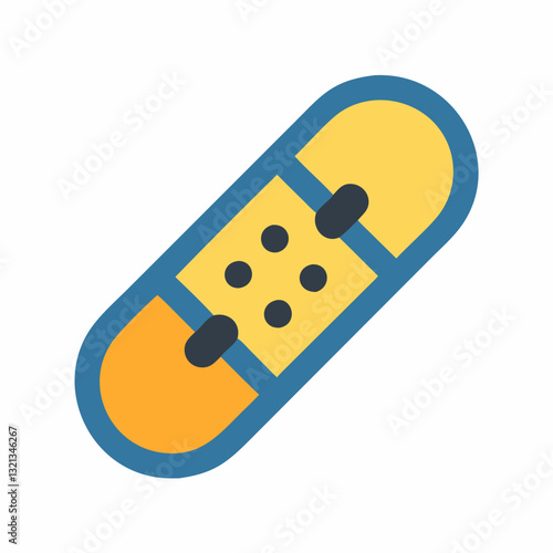 Colorful Adhesive Bandage – First Aid Medical Patch Icon