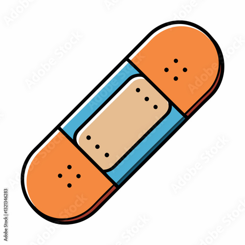 Medical Bandage Plaster – First Aid Adhesive Band-Aid Icon