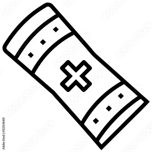 Medical Bandage Icon - First Aid Wound Care Symbol