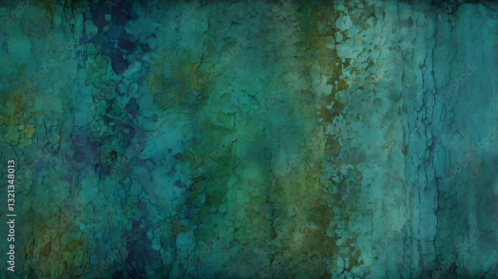 Fototapeta premium Ethereal Patina: An abstract texture showcases the captivating allure of a weathered surface, evoking a sense of depth and timeless charm.