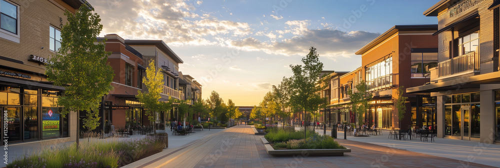 Mixed-use development incorporates green space throughout design, mixed