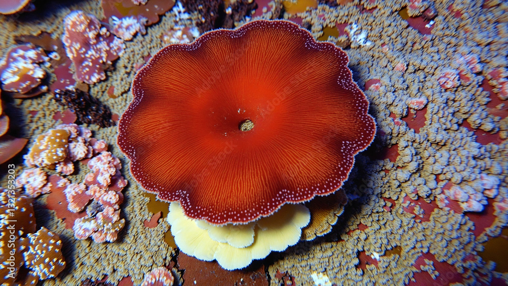 Fototapeta premium Marine life with coral