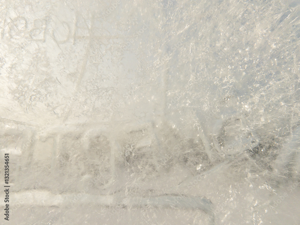Ice texture background. Textured cold frosty surface of ice block with frozen air bubbles. Ice texture background. Textured cold frosty surface of ice block with frozen air bubbles.