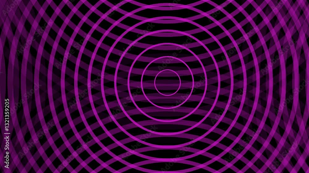 audio wave animation on black background. wave diffusion animation audio wave animation on black background. wave diffusion animation