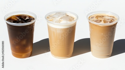 Wallpaper Mural Iced Coffee Variations Refreshing Summer Drinks Cold Brew Latte Ice Torontodigital.ca