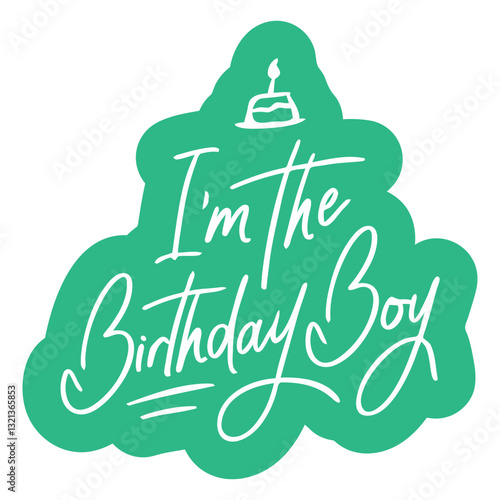 Birthday Boy Celebration: A lively invitation card, the perfect emblem of a birthday party, expressing joy and celebration.