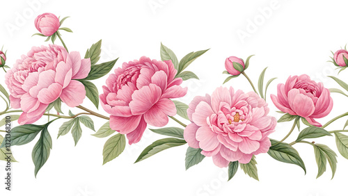 Watercolor separate individual flower isolated on white background PNG. AI Generated 