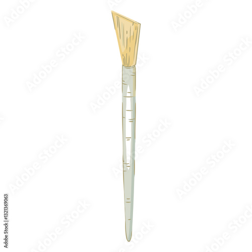 Brush of Creation: This image is of paintbrush, highlighting its role in the artistic process, its poised for creation.