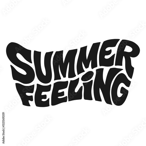 Summer Feeling: Bold, stylized text evokes the carefree vibes of the season, a visual ode to sun-soaked days, warm breezes, and pure, simple pleasure. 