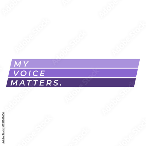 Voice Matters: A visual representation of empowerment, highlighting the importance of individual expression and the significance of one's voice.