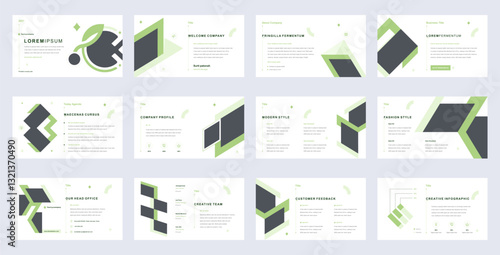 Powerpoint presentation templates set, Business presentation usable for keynote presentation vector background, Brochure, Web, Flyer, Banner, Google slides, Annual report, Infographic, Social media.