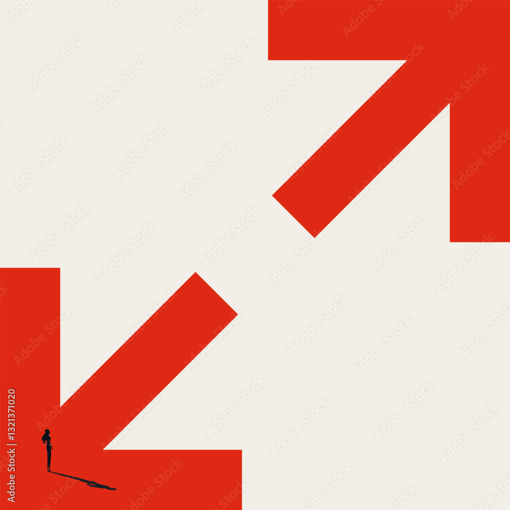 Business growth vector concept. Symbol of success, strategy, challenge and opportunity. Minimal design eps10 illustration. Business growth vector concept. Symbol of success, strategy, challenge and opportunity. Minimal design eps10 illustration.