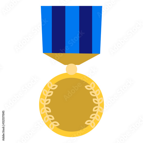 Golden Medal of Honor: A symbol of valor and achievement shines, a golden medal with intricate details, embodying the essence of recognition and dedication.