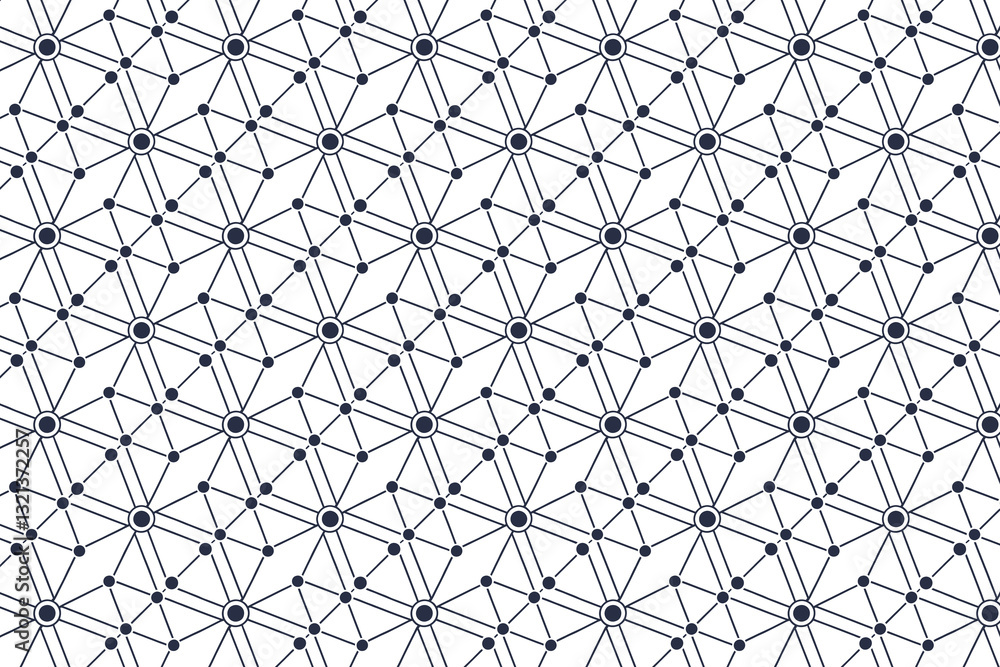 Abstract Network Design with Connected Dots and Lines Seamless Pattern Background Abstract Network Design with Connected Dots and Lines Seamless Pattern Background
