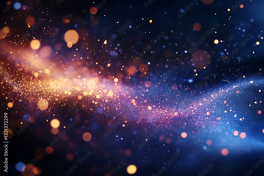 Abstract glowing particles swirl. Abstract glowing particles swirl.