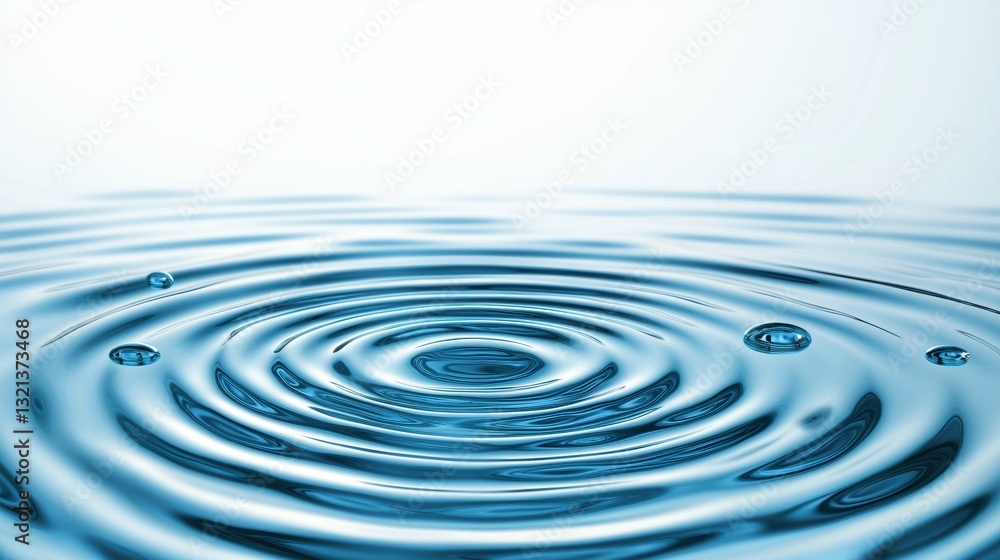 Calm water ripples creating circles white background nature image serene environment close-up view tranquility concept Calm water ripples creating circles white background nature image serene environment close-up view tranquility concept