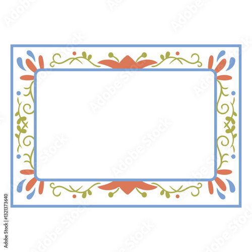 Ornate Frame: Decorative frame with floral elements, ideal for adding elegance to any design.