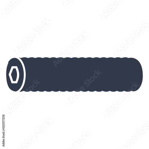 Precision Engineering: An isolated close-up showcases the clean lines and essential design of a bolt, a symbol of industrial precision.