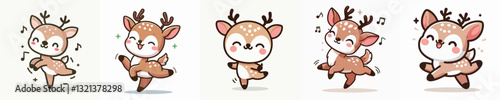 Vectors of cute cartoon animal collection