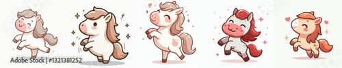 Vectors of cute cartoon animal collection