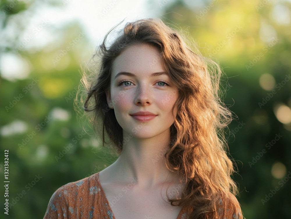 Naklejka premium portrait of a young woman