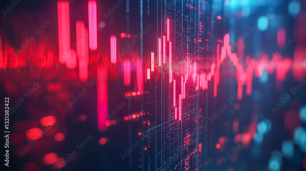 Visual representation of sound waves illustrating data patterns in neon colors Visual representation of sound waves illustrating data patterns in neon colors