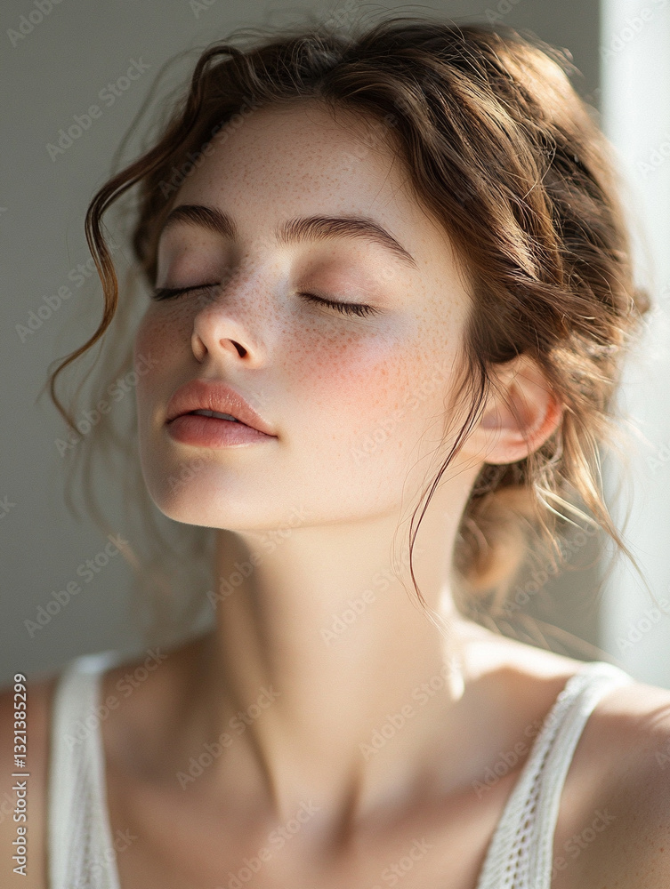 Capturing serenity in a soft natural light moment Capturing serenity in a soft natural light moment