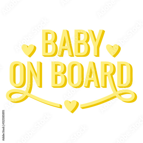 Baby On Board Announcement: A charming design announces the upcoming arrival with elegance and excitement, symbolizing new beginnings and the anticipation of parenthood.